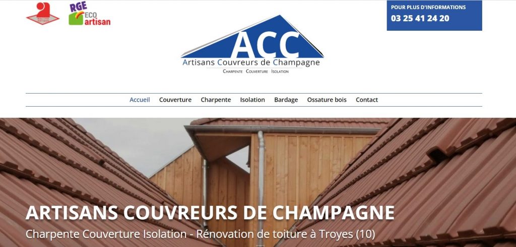  Artisan Couvreur de Champagne – ACC - Couvreur à Troyes